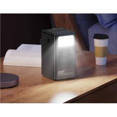 Портативная батарея HOCO 100000mAh Endure 22.5W PD, QC, LED Lamp, Black (DB03 / 714721) [DB03714721-B] — фото 8