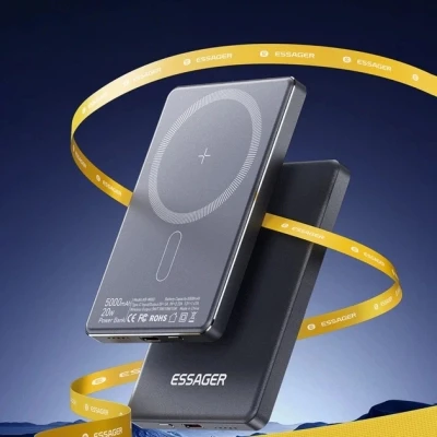 Портативная батарея Essager 5000mAh Cross-border magnetic 20W PD QC/3.0 (EDY5K-YJ0A-Z) [EDY5K-YJ0A-Z-B] — фото 9