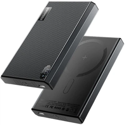 Портативная батарея Essager 10000mAh Shining magnetic 20W PD QC/3.0 (EDY1W-SY0G-Z) [EDY1W-SY0G-Z-B] — фото 3