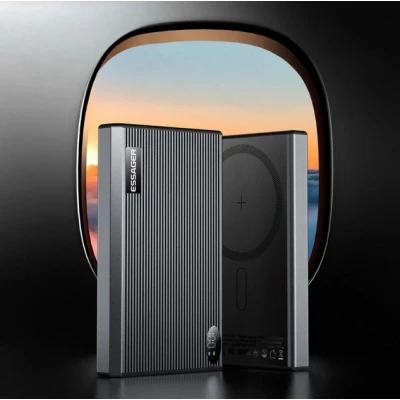 Портативная батарея Essager 10000mAh Shining magnetic 20W PD QC/3.0 (EDY1W-SY0G-Z) [EDY1W-SY0G-Z-B] — фото 8