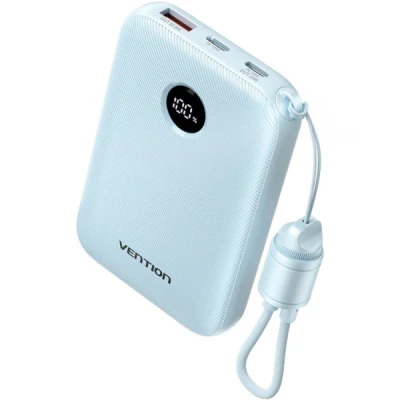 Портативная батарея Vention 10000mAh 22,5W Fast Charging, USB-A, 2xUSB-C Blue