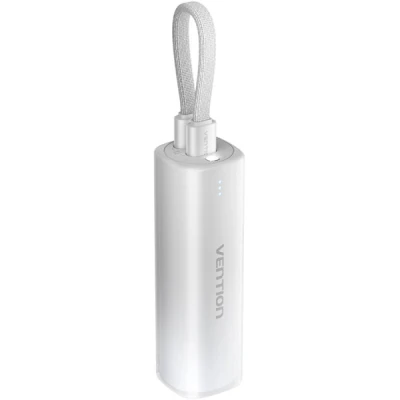 Портативна батарея Vention 5000mAh 20W PD, USB-C In/Out, Lightning In/Out, with cable, Gradient Gray
