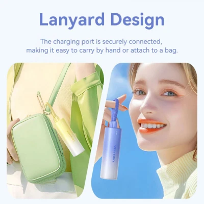 Портативна батарея Vention 5000mAh 20W PD, USB-C In/Out, Lightning In/Out, with cable, Gradient Yellow (FHWY0) [FHWY0-B] — фото 5