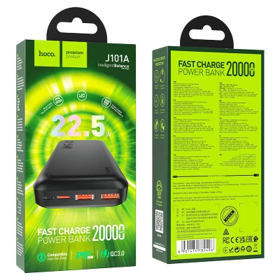 Портативная батарея HOCO 20000mAh, 22.5W, Black (J101A / 45365) [J101A45365-B] — фото 4