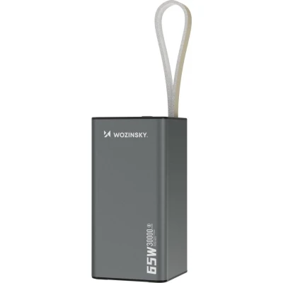 Портативная батарея Wozinsky 30000mAh, K65+ 65W 30000mAh 2*USB-C, USB-A