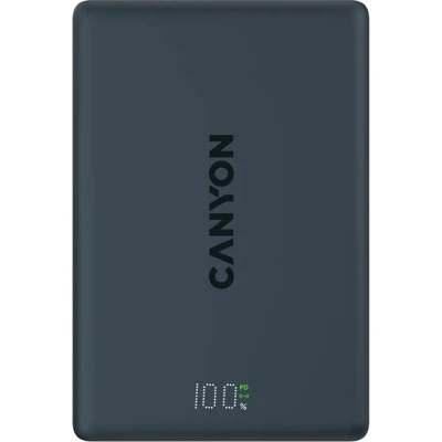 Портативна батарея Canyon 10000mAh OnPower 511 PD20W Magnetic wireless MagSafe Black