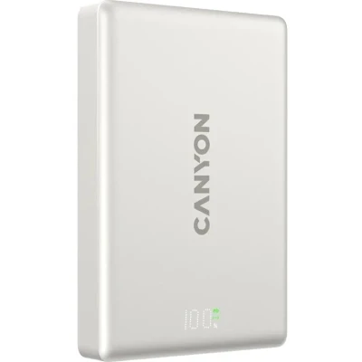 Портативна батарея Canyon 10000mAh OnPower 511 PD20W Magnetic wireless MagSafe Grey — фото 2