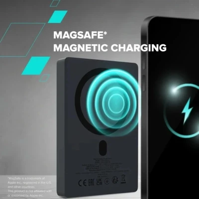 Портативная батарея Canyon 10000mAh OnPower 511 PD20W Magnetic wireless MagSafe Grey (CNS-CPB511G) [CNS-CPB511G-B] — фото 11