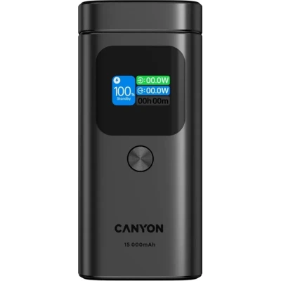 Портативна батарея Canyon 15000mAh OnPower 150 Qi2 magnetic Grey