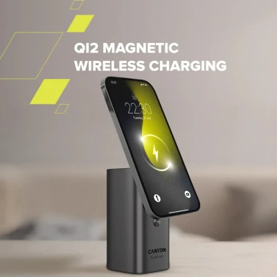 Портативна батарея Canyon 15000mAh OnPower 150 Qi2 magnetic Grey (CNS-CPB150DG) [CNS-CPB150DG-B] — фото 12