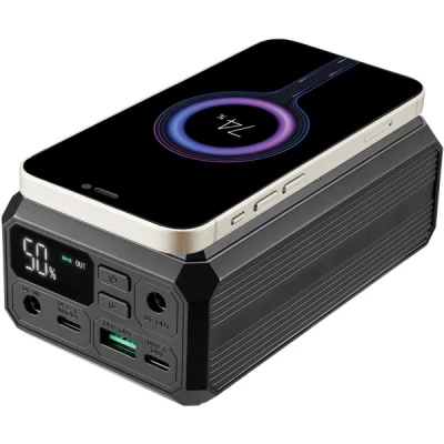Портативна батарея Sandberg 27000mAh Laptop DC12-24v 84W, PD/100W, QC/3.0, QI/10W, PowerThrough (421-13) [421-13-B] — фото 5