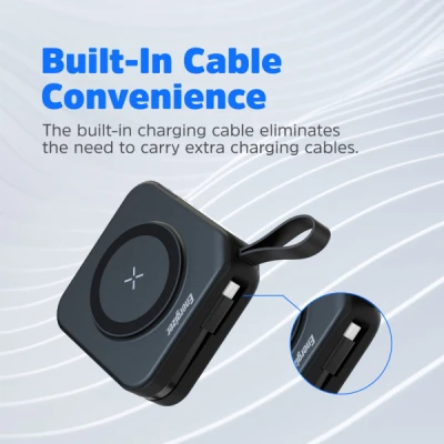Портативна батарея Energizer Magnetic Wireless 10000mAh 20W PD, AC зарядка, QI/15W, built-in USB-C (QM10001AC) [QM10001AC-B] — фото 12
