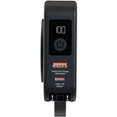 Портативна батарея Energizer Magnetic Wireless 10000mAh 20W PD, AC зарядка, QI/15W, built-in USB-C (QM10001AC) [QM10001AC-B] — фото 3