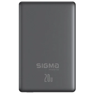 Портативна батарея Sigma X-power SI10A7QL-MAG grey 10000mAh, Magnetic wireless 15W, PD+QC, 20W max
