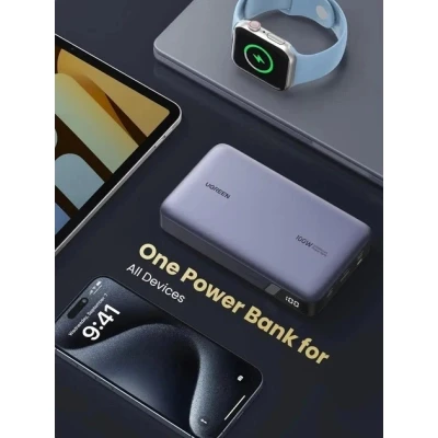 Портативная батарея Ugreen 20000mAh 100W Two-way Fast Charging (PB720 25188) [PB72025188-B] — фото 8
