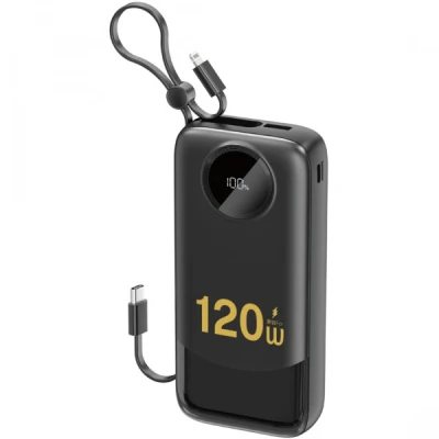 Портативна батарея Dudao K13Pro 20000mAh 22,5W PD, QC, with built-in USB-C/Lightning cables