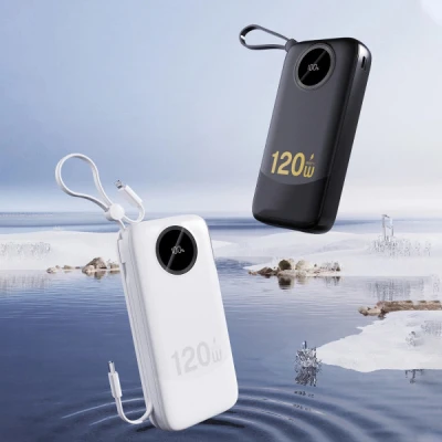 Портативна батарея Dudao K13Pro 20000mAh 22,5W PD, QC, with built-in USB-C/Lightning cables (6977196680276) [6977196680276-B] — фото 3