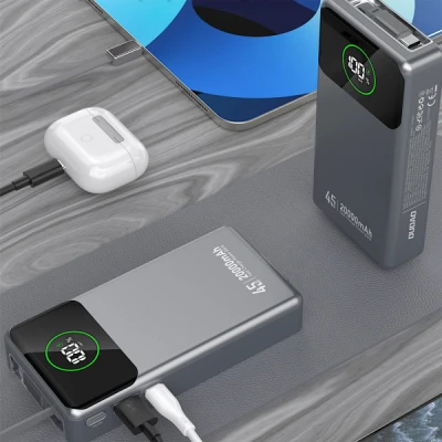 Портативная батарея Dudao K31Pro 20000mAh 45W PD, QC, with built-in USB-C/Lightning cables (6977196682010) [6977196682010-B] — фото 4