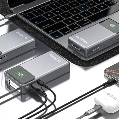Портативна батарея Dudao K31Pro 20000mAh 45W PD, QC, with built-in USB-C/Lightning cables (6977196682010) [6977196682010-B] — фото 5