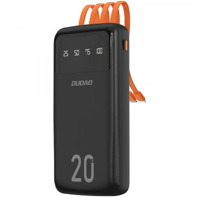 Портативна батарея Dudao K6Pro+ 20000mAh 10W with USB-C/Lightning/MicroUSB/USB-A cables