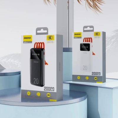 Портативная батарея Dudao K6Pro+ 20000mAh 10W with USB-C/Lightning/MicroUSB/USB-A cables (6977196682393) [6977196682393-B] — фото 4