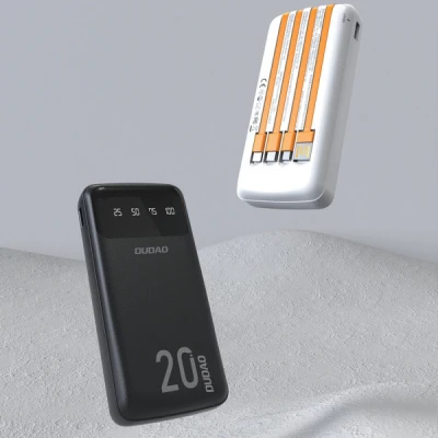 Портативная батарея Dudao K6Pro+ 20000mAh 10W with USB-C/Lightning/MicroUSB/USB-A cables (6977196682393) [6977196682393-B] — фото 6