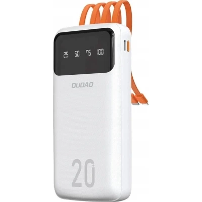 Портативна батарея Dudao K6Pro+ 20000mAh 10W with USB-C/Lightning/MicroUSB/USB-A cables