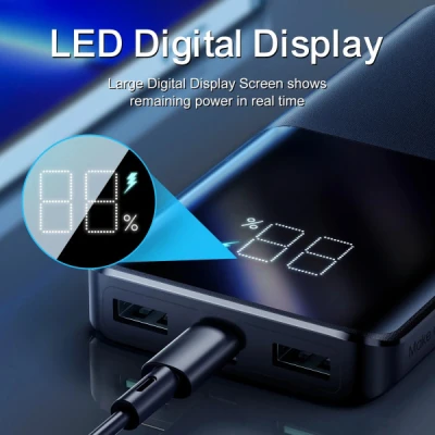 Портативна батарея JOYROOM 10000mAh 22,5W PD, QC/3.0, 2*USB-A, USB-C In/Out, MicroUSB in, Black (JR-QP191) [JR-QP191-B] — фото 3