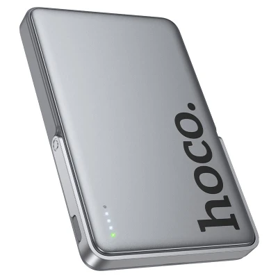 Портативная батарея HOCO 5000mAh Sunlight PD/20W Magnetic Metal Grey (Q36 / 714986) [Q36714986-B] — фото 3