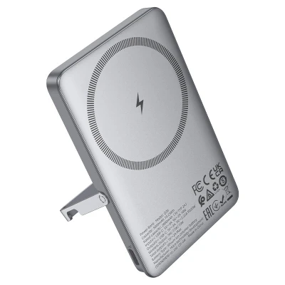 Портативная батарея HOCO 5000mAh Sunlight PD/20W Magnetic Metal Grey (Q36 / 714986) [Q36714986-B] — фото 4