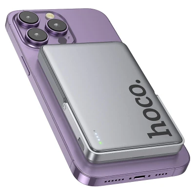 Портативная батарея HOCO 5000mAh Sunlight PD/20W Magnetic Metal Grey (Q36 / 714986) [Q36714986-B] — фото 5