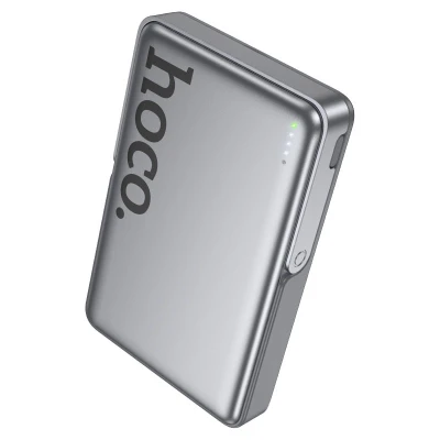 Портативна батарея HOCO 10000mAh Sunlight PD/20W Magnetic with stand Metal Grey (Q36A / 714987) [Q36A714987-B] — фото 4