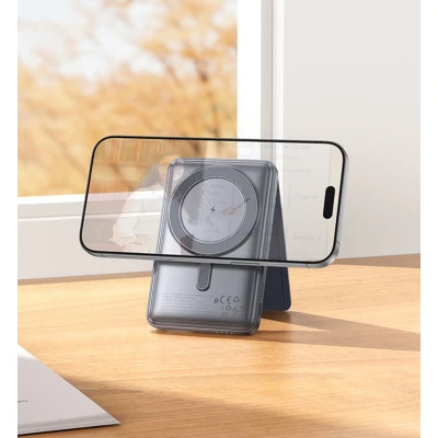 Портативна батарея HOCO 5000mAh Title PD/20W Magnetic with stand + mini wallet Grey (Q46 / 714988) [Q46714988-B] — фото 8