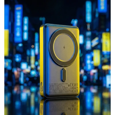 Портативна батарея HOCO 5000mAh Title PD/20W Magnetic with stand + mini wallet Grey (Q46 / 714988) [Q46714988-B] — фото 10