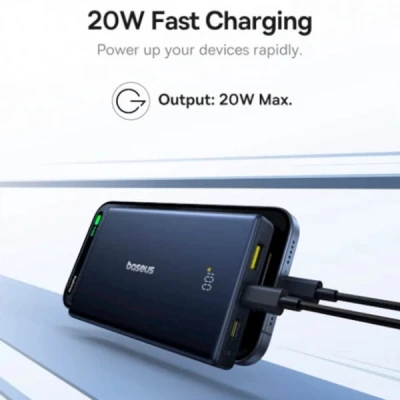 Портативная батарея Baseus 10000mAh PicoGo 20W PD, QC, USB-A, 2*USB-C, Black (P10076801123-00) [P10076801123-00-B] — фото 7