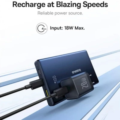 Портативная батарея Baseus 10000mAh PicoGo 20W PD, QC, USB-A, 2*USB-C, Black (P10076801123-00) [P10076801123-00-B] — фото 8