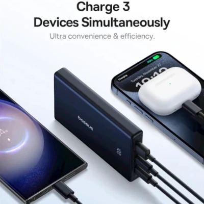 Портативная батарея Baseus 10000mAh PicoGo 20W PD, QC, USB-A, 2*USB-C, Black (P10076801123-00) [P10076801123-00-B] — фото 9
