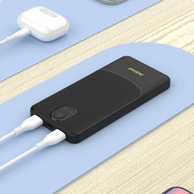Портативная батарея Dudao 10000mAh K10 12W, 2*USB-A, USB-C(IN), Black (6977196682164) [6977196682164-B] — фото 3