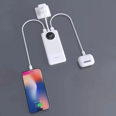Портативна батарея Dudao 10000mAh K12 22.5W, PD, QC, 2*USB-A, USB-C(In/Out), White — фото 2