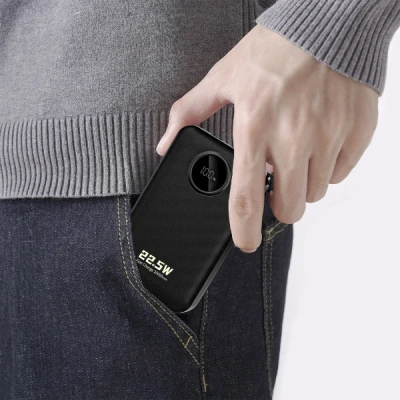 Портативна батарея Dudao 20000mAh K14+ 22.5W, PD, QC, USB-A, USB-C(In/Out), with built-in USB-C/Lightning cables, Black (6977196680016) [6977196680016-B] — фото 5