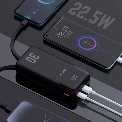 Портативна батарея Dudao 30000mAh K15 MAX 22.5W, PD, QC, USB-A, Lightning, USB-C(In/Out), with USB-C/Lightning cables (6977196682478) [6977196682478-B] — фото 4