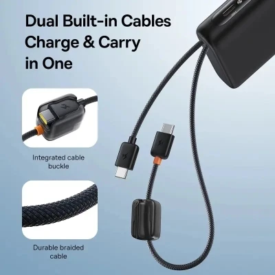 Портативная батарея Baseus 25000mAh EnerFill FC41 145W, PD/3.1, QC/4.0, Black (E0028H01) [E0028H01-B] — фото 6
