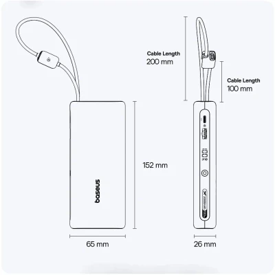 Портативная батарея Baseus 25000mAh EnerFill FC41 145W, PD/3.1, QC/4.0, Black (E0028H01) [E0028H01-B] — фото 8