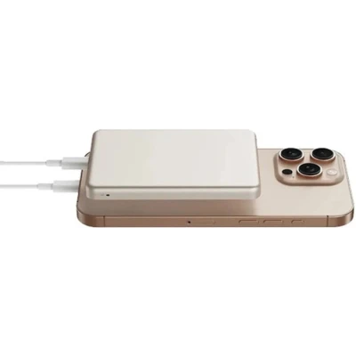 Портативна батарея Xiaomi 5000mAh Super Slim Magnetic&Wireless 15W Gold (BHR08PLGL) [BHR08PLGL-B] — фото 7