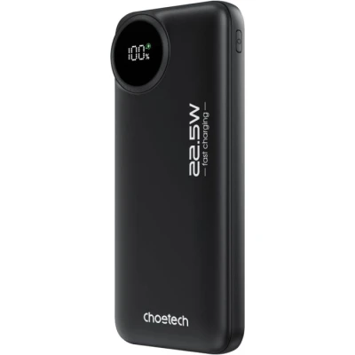 Портативная батарея Choetech 10000mAh, 22.5W, PD, QC/3.0, Black
