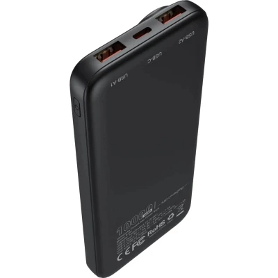 Портативна батарея Choetech 10000mAh, 22.5W, PD, QC/3.0, Black — фото 2