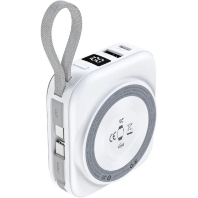 Портативная батарея Choetech Magnetic Wireless 10000mAh, 22.5W, PD, build USB-C, Apple Watch charger