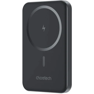 Портативна батарея Choetech Magnetic Wireless 5000mAh, 20W, PD, Qi-15W, Black