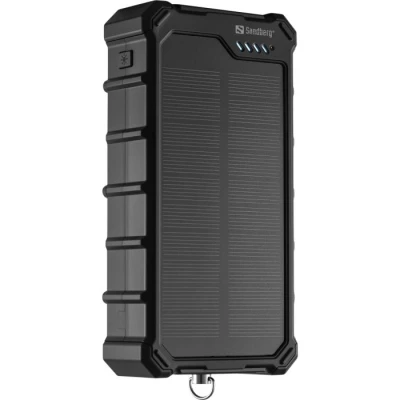 Портативна батарея Sandberg 20000mAh, 22,5W, PD, Solar, CampLED, PowerThrough, IP65
