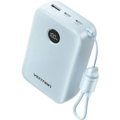 Портативна батарея Vention 20000mAh, 22.5W, PD, QC, Blue